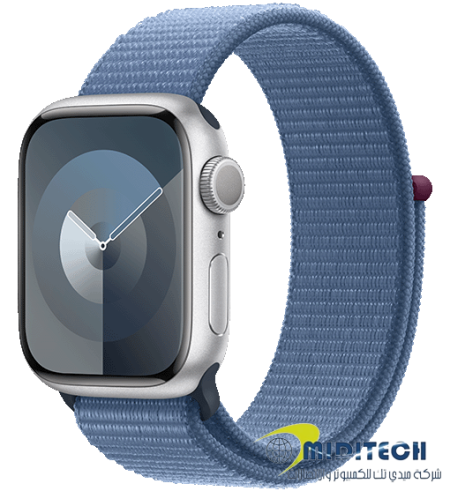 Apple Watch Series 9 GPS 41mm Aluminum Sport Loop - Silver Blue