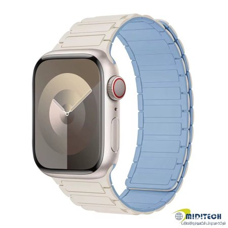 قشاط ساعات ابل مغناطيس Apple Watch 38/40/41MM - Antique White/ Blue