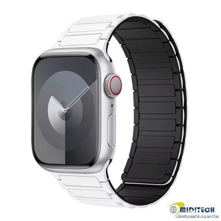 قشاط ساعات ابل مغناطيس Apple Watch 38/40/41MM - White/ black