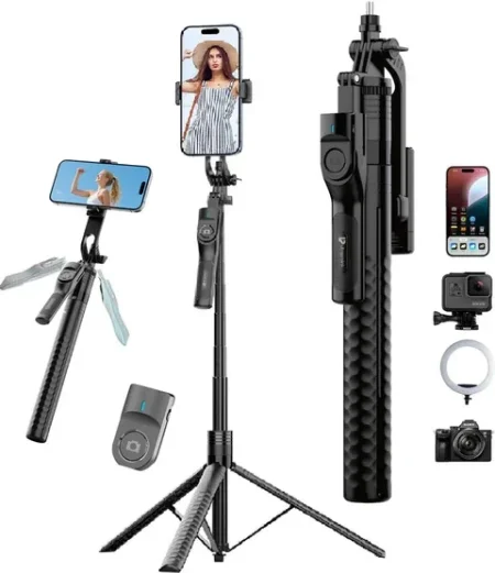 حامل هواتف ذكي مخصص للتصوير والبث K50 Selfie Stick Tripod