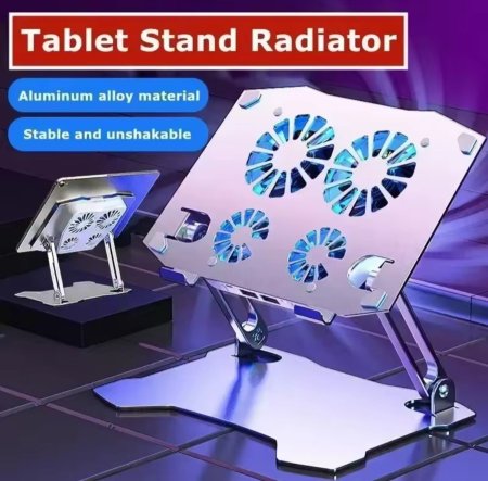 Stand iPad X16 4 Fan (ستاند ايباد اللمنيوم )