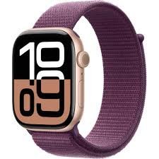 Apple Watch Series 42 GPS 42mm Rose Gold Aluminum Case with plum Sport Loop (S/M)