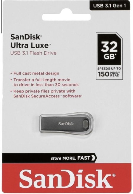 (32GB)SanDiskUltra Luxe USB 3.1 Flash Drive