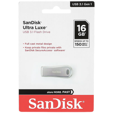 (16GB)SanDiskUltra Luxe USB 3.1 Flash Drive