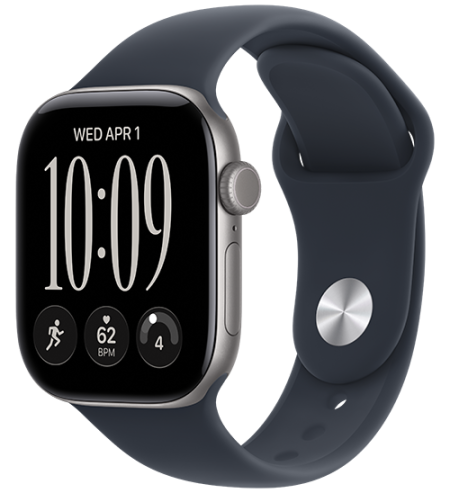 Apple Watch Series 12 GPS 42mm Aluminum Sport Band (S/M) <br> <span class='text-color-warm'>سيتوفر قريباً</span>