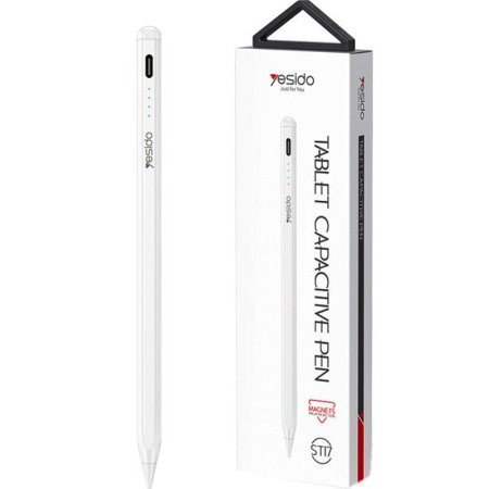 قلم مغناطيسي مضاد للرذاذ من يسيدو ST17 لجهاز آي باد (أبيض)