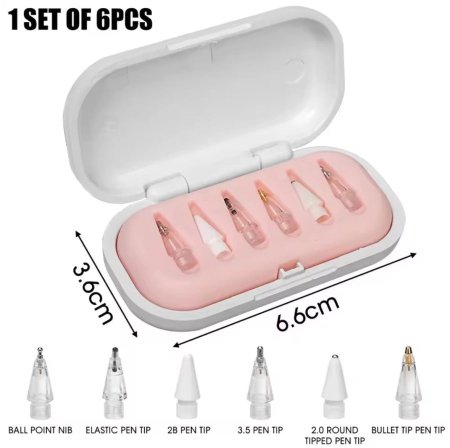 رؤوس اقلام متعددة للايباد 6قطع في علبه فاخرة تحكم كامل دقة أعلى إحساس كتابة ورسم واقعي